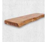 Chill House Waney/Live Edge Mensola Galleggiante Rustica 22cm x 4.4cm, Noce, 190cm