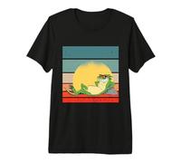 Chill Iguana Cool Lizard Che Prende Il Sole Occhiali da Sole Maglietta Premium