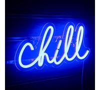Chill Insegna al neon acrilica della luce della parete al neon della lettera per la decorazione del partito del negozio del bar del caffè della camera da letto