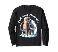 Chill Like Mammoth Lanoso Mammoth Rilassati Vibazioni Preistoriche Maglia a Manica