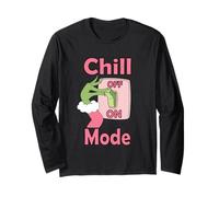 Chill Mode On - Design Natalizio Divertente Maglia a Manica