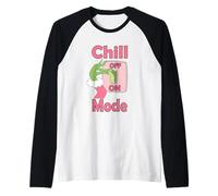 Chill Mode On - Design Natalizio Divertente Maglia con Maniche Raglan
