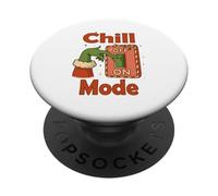Chill Mode On - Design Natalizio Divertente PopSockets PopGrip Adesivo