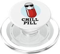 Chill Pill - Divertente gioco di parole sulla medicina PopSockets PopGrip per MagSafe