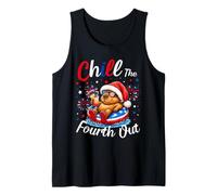 Chill The Fourth out Capybara Funny July 4th Canotta