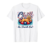Chill The Fourth out Funny Cockapoo Dog USA 4th of July Maglietta