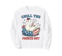 Chill The Fourth out Patriotic Goose 4 luglio Pool Float Art Felpa