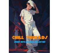 Chill Threads: Urban Boys Coloring Collection: Clean line art of fashionable boys in everyday outfits ready for your artistic touch