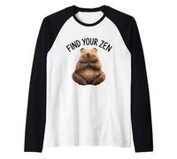 Chill Vibes - Wombat tranquillo e rilassato Maglia con Maniche Raglan