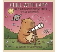 Chill with Capy: Bold & Easy Coloring Pages