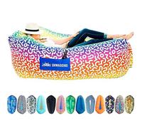 Chillbo Shwaggins - Divano Gonfiabile alla Moda, Facile da installare, Perfetto per Attrezzatura da Trekking, Sedia da Spiaggia e Festival Musicali (Rainbow Swizzle)