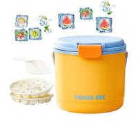 Chiller per secchio di birra da picnic - refrigeratore per vino portatile a triplo isolamento con coperchio | Secchio di ghiaccio | Secchio di ghiaccio all'aperto | Accessori per frigorifero per