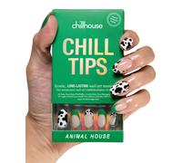 Chillhouse Chill Tips Signature Press On Nails Kit Raise a Glass - 24 forme e dimensioni di unghie Buffer a doppio lato e lima per cuticole e col