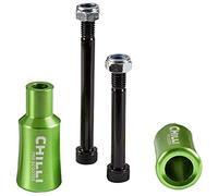 Chilli Barrel Stunt Scooter Pegs Park Trick Roller Grind barre con assi + adesivo Fantic26 (verde)