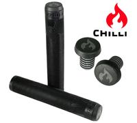 Chilli Flame BMX Scooter Dirt Bicicletta City Griffe Soft XL Fiamma Barends Neri