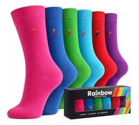 Chilli Lifestyle Confezione regalo Rainbow 6 paia per uomo e donna in cotone