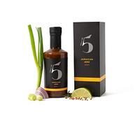 Chilli No.5 | Salsa barbecue calda giamaicana Jerk, premiata, esclusiva miscela di cinque peperoncini, supercibi sani, vegana, senza glutine, senza coloranti o aromi artificiali, bottiglia da 200 ml