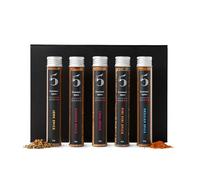 Chilli No. 5 World Spices Set 5x35 grammi Tubi di vetro di messicano, thai, hamburger, Jerk e Piri Piri condimenti, strofina e spezie