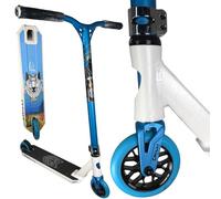 Chilli Pro Base/Rocky/Reaper Stunt Scooter per Park & Street. Trick Roller per principianti e professionisti (Arche Cole Custom H= 86 cm Bianco/Teal)