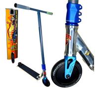 Chilli Pro Base/Rocky/Reaper Stunt Scooter per Park & Street. Trick Roller per principianti e professionisti (Ably Custom Blunt Street, H= 97 cm, argento/grigio)