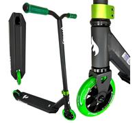 Chilli Pro Base S Stunt-Scooter Park-Trick-Roller H=79cm Nero/Verde
