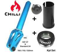 Chilli Pro FAT27 + 24 Scooter Stunt Forchetta Hic Forcella Kit + Auricolare