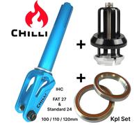 Chilli Pro FAT27 + 24 Scooter Stunt Forchetta Ihc Kit + Auricolare Forcella