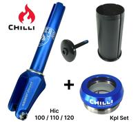 Chilli Pro Scooters Riders Stunt-Scooter Forcella HIC Kit+ Headset Blu