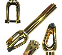 Chilli Pro Scooters Stunt Scooter Fork Trick Roller di ricambio per tuning forcella IHC I SCS I HIC adatto per ruote da 100 I 110 I 120 mm (Slim Cut Crown Gold)