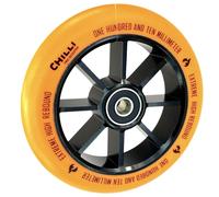 Chilli Pro Stunt-Scooter Base A Raggi Ruota 110Mm Nera / Pu Arancione