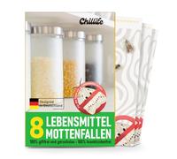 Chillife Trappole per Tarme Alimentari con Feromone I 8x Trappole Adesive Anti Farfalline Del Cibo Cucina I Trappole Farfalline Alimentari Per Cura della Casa I Perfetta per Dispensa e Armadio