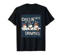 Chillin con Il Mio discorso di Snowmies per Un Inverno Divertente e gelido Maglietta