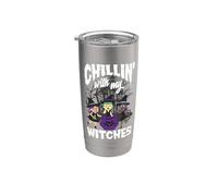 Chillin con le mie streghe Halloween Bicchiere termico in acciaio inox doppia parete