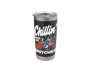 Chillin con le mie streghe Halloween Bicchiere termico in acciaio inox doppia parete