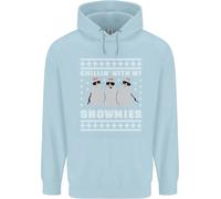 Chillin Con My Snowmies Divertente Natale Bambini Felpa con Cappuccio