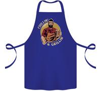 Chillin & Grillin Divertente Grembiule Da BBQ In Cotone 100% Organico