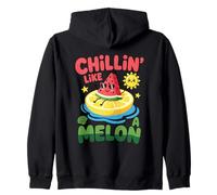 Chillin' Like A Melon Kawaii Anguria Summer Beach Vibes Felpa con Cappuccio