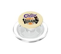 Chillin' Like a Villain Design Gatto Halloween Divertente PopSockets PopGrip per MagSafe