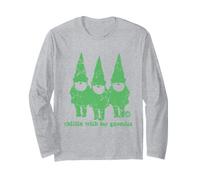 Chillin with My Gnomies Funny GNOME Maglia a Manica