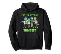 Chillin With My Zombies Halloween Ragazzi Bambini Divertente Felpa con Cappuccio
