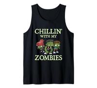 Chillin with My Zombies Zombie Divertente Halloween Canotta