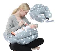 Chilling Home Cuscino Gravidanza XXL,Cuscino Allattamento per Neonato, Cuscino Gravidanza per Dormire con Cuscino Interno e Federa in Cotone,Cuscino Allattamento e Gravidanza