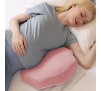 Chilling Home Cuscino per Gravidanza, per Dormire, in Memory Foam, per Pancia, Schiena, Cuscino per il Corpo Regolabile e Portatile, per Chi Dorme Sul Fianco (15 cm, rosso)