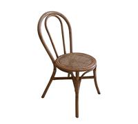 Chillvert KCHSL201 Sedia in rattan per sala da pranzo o ufficio Parma 40 x 52 x 90 cm realizzata con fibre naturali e seduta in vimini Peso leggero e materiale resistente di colore marrone, MEDANO