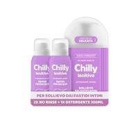 Chilly, Detergente Intimo Lenitivo 300ml + Detergente No Rinse 2x100ml