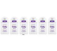 Chilly Detergente Intimo pH 6.5, Nutriente per la Menopausa, Anti-Odor, con Acido Ialuronico, Clinicamente Testato, 200 ml, confezione da 6 + Italy shop portachiavi gratuito