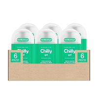 Chilly Gel Detergente Intimo Formula Fresca Anti Odore pH 5 per Freschezza Naturale a Lungo con Mentolo Clinicamente Testato - 6 Flaconi da 300ml