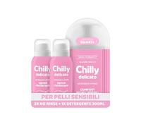 CHILLY NO RINSE DELICATO 100ML X 2 + DET. DELIC. 300 ML AMZ