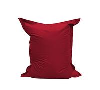 chilly pilley Beanbag Impermeabile Per Sdraiarsi E Sedersi Per Interni Ed Esterni Per Salotto Cameretta Per Bambini Terazza Giardino (100x70, Rosso Scuro)