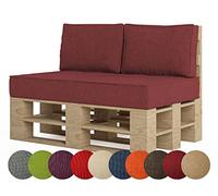 chilly pilley Cuscini Per Mobili In Pallet Con Cuciture A Listello Cuscini Sfoderabili Con Cerniera Lampo Lavabili Per Interni Ed Esterni Seduta In Schiuma Fredda Schienale Di Fiocchi Di Schiuma